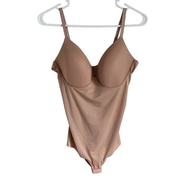 Assets By Spanx | Intimates & Sleepwear | Assets Spanx Flawless Finish  Shaping Micro Low Back Cupped Bodysuit Shapewear X | Poshmark